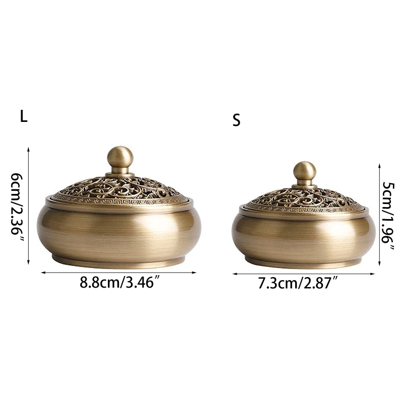 Pure Copper Incense Burner Kit Tool Incense Road Starter 1 Set Tools Supplies