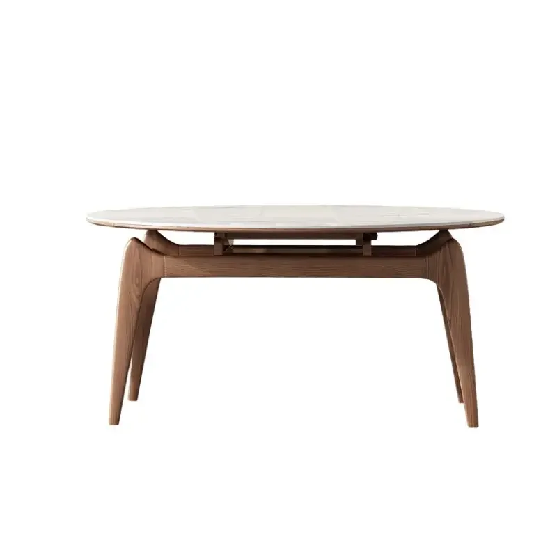Oval Nordic Marble Dining Table Heat Resistance Minimalist