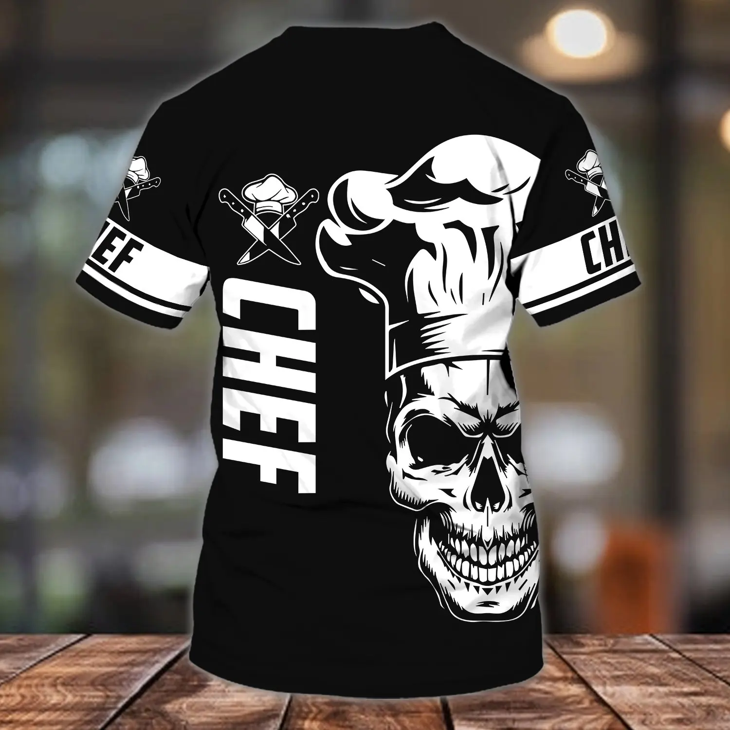 2022 heißer Verkauf Mode t hemd Chef Personalisierte Name schwarz 3D Gedruckt Herren Sommer kurzarm Unisex Casual sport T-shirt DW34 – Detail 12