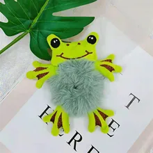  Kawaii Bear Frog Plush Hair Rope Fashion Women Hair Scrunchies Girls Elastic Hair Band Ponytail Holder Hair Accessories 2022 