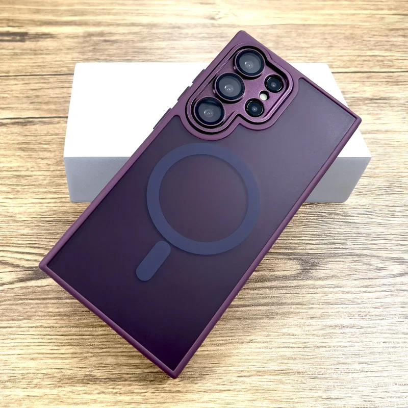 Luxury Magnetic Translucent Matte Case with Magsafe Wireless Charging Compatibility