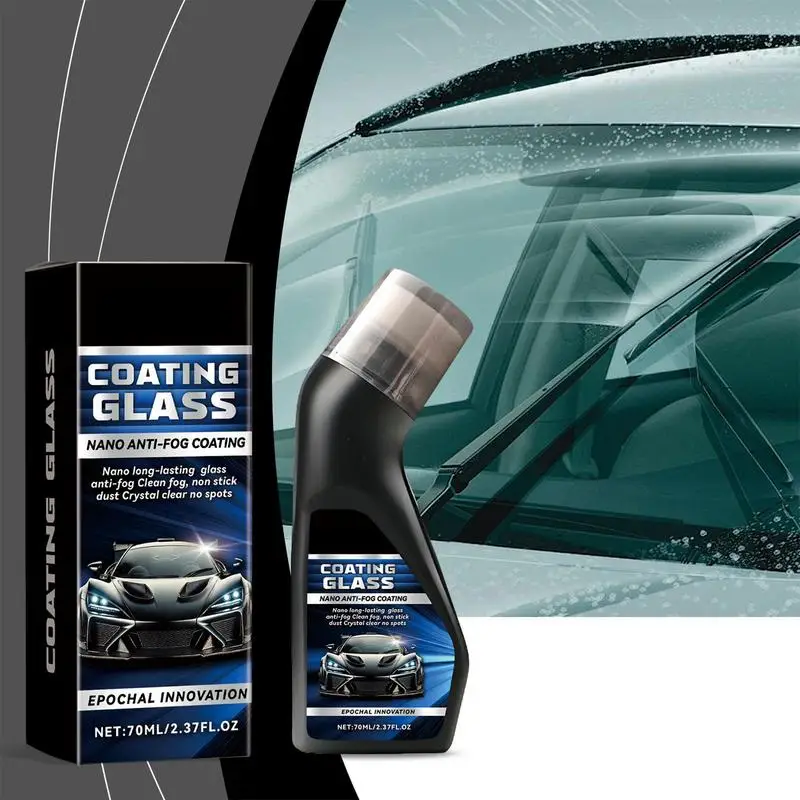 70ml Glass Coating For Windshield Hydrophobic Glass Coating Agent Rainproofing Agent Waterproof Windshield Fog Prevention 3