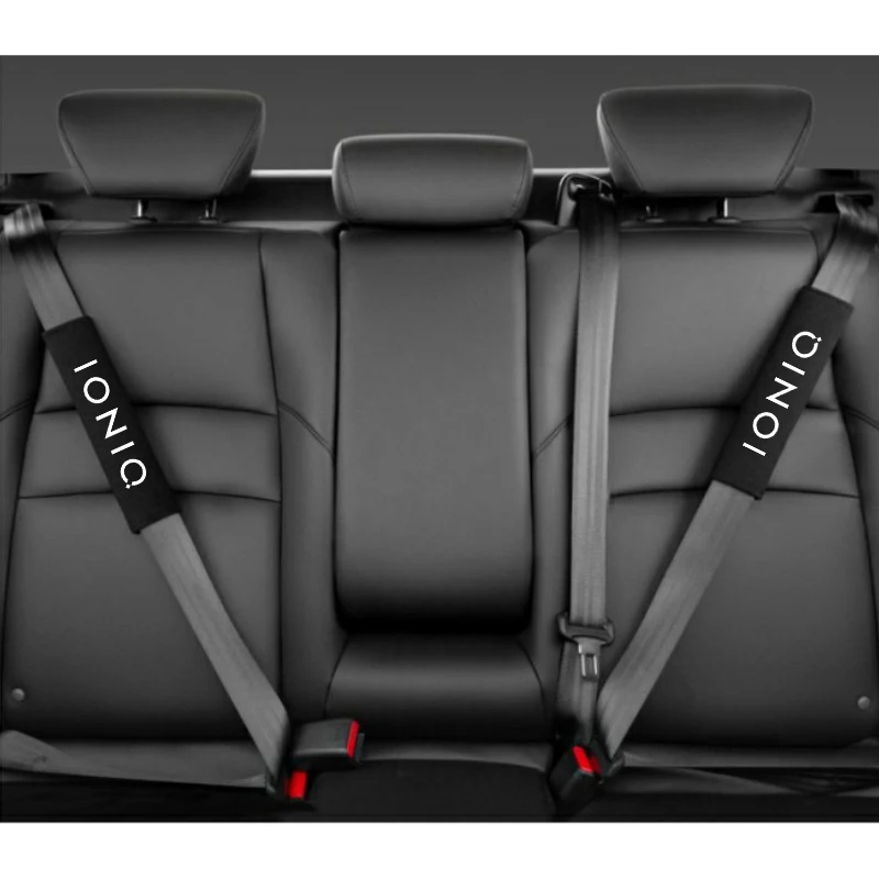 Car Seat Belt Pads 2pcs Car Seat Belt Cover Shoulder Pads Auto Interior Decoration Accessories For Hyundai IONIQ 5 6 7 Accessories