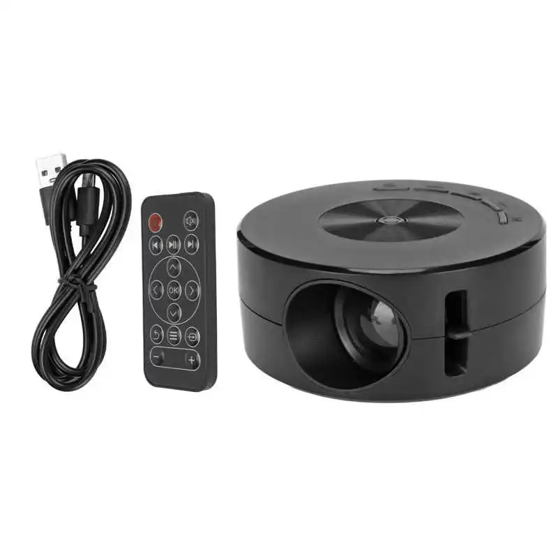 

LED Mini Mobile Projector Home Use Palm Size Remote Projector TFT Wire Screen Mirroring Smart Remote Control Projetor Portatil