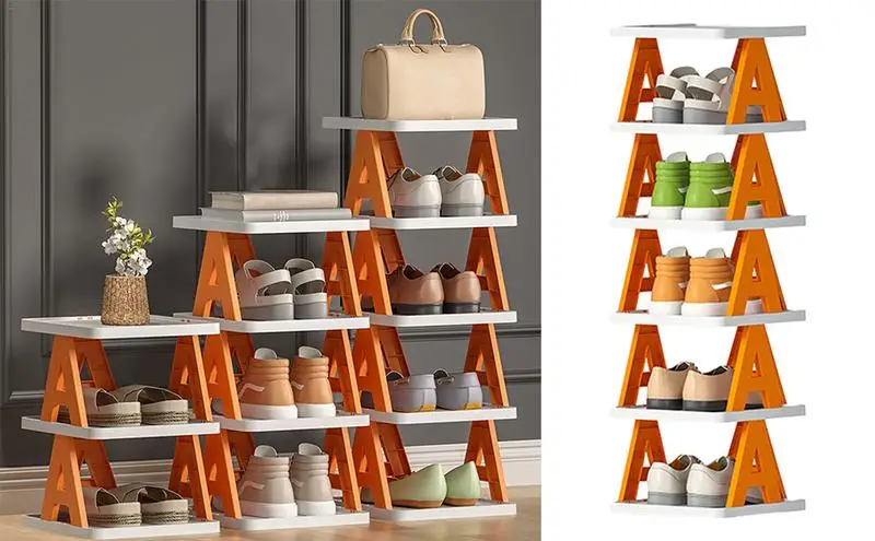 

Household doorway shoe rack multi layer modern minimalist shoes cabinets plastic storage shoe Shelf Tall Organizer Tower holder