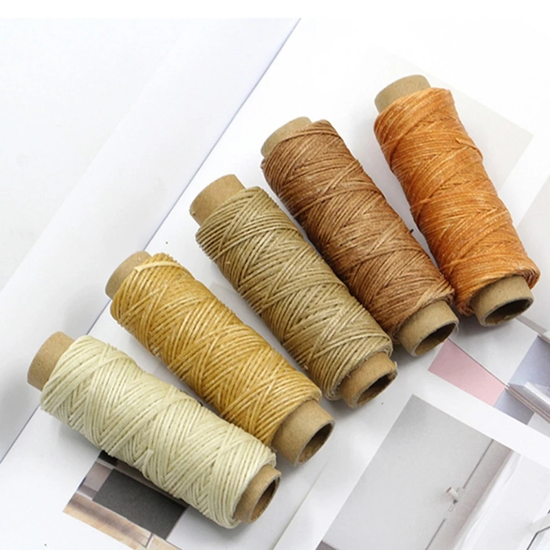 

Waxed Thread, 38-54Yards Leather Sewing Thread, Hand Stitching Thread, for Jewelry Making Leather Repair DIY Sewing