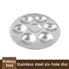 Aluminum Fine art painting palette Round 6-well gouache paint palette Painting palette 1