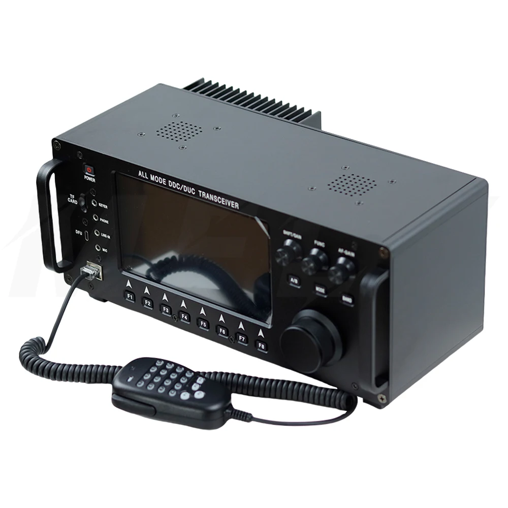 100W HF+UV All Mode DDC/DUC Transceiver Mobile Radio SDR Transceiver with 7" Tou
