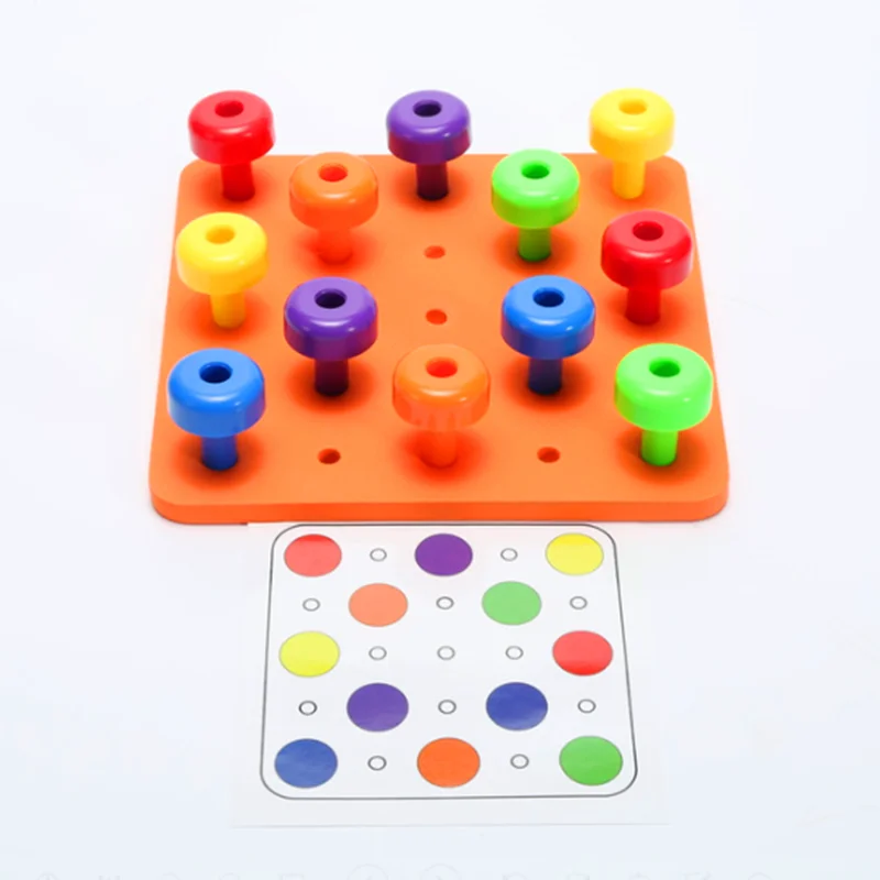 30PCS Peg Board Set Montessori Occupational Fine Motor Toy for