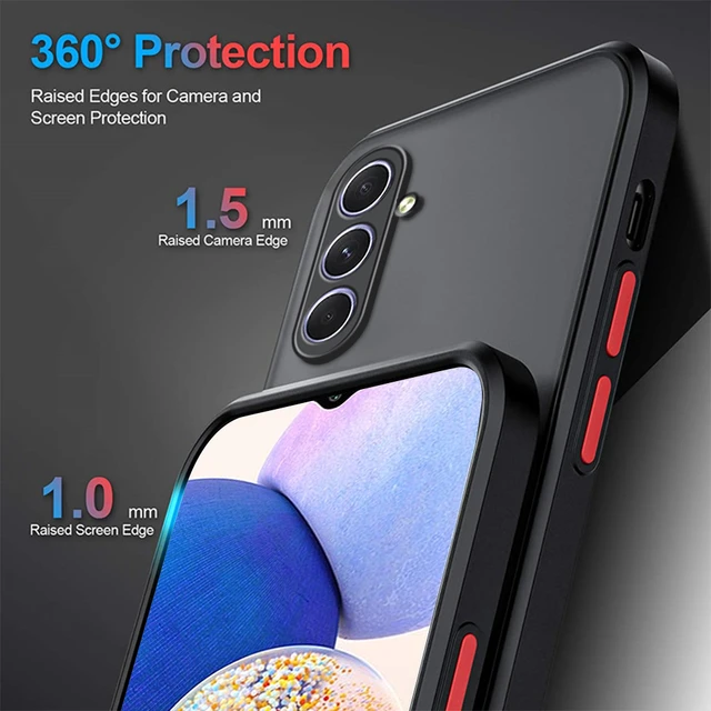 NOIR” Coque Samsung A34 Protection 360° Antichoc, Support Chargeur sans fil  –