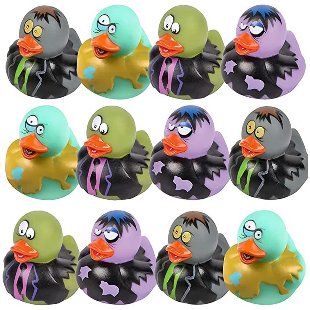 Montessori Toys 10PCS New and Cute Children's Birthday Gifts Baby Bath Items Halloween Rubber Duck Pools Water Fun Hobbies 3
