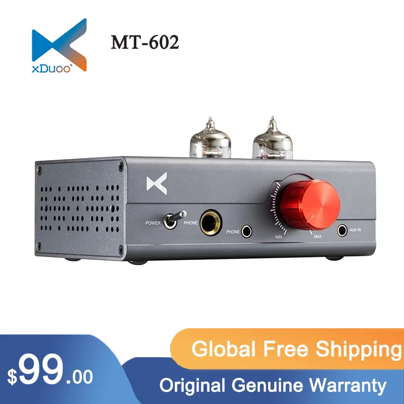 

XDUOO MT-602 Tube Amplifier Double 6J1 MT602 High Performance Tube+ Class A Headphone Amplifier