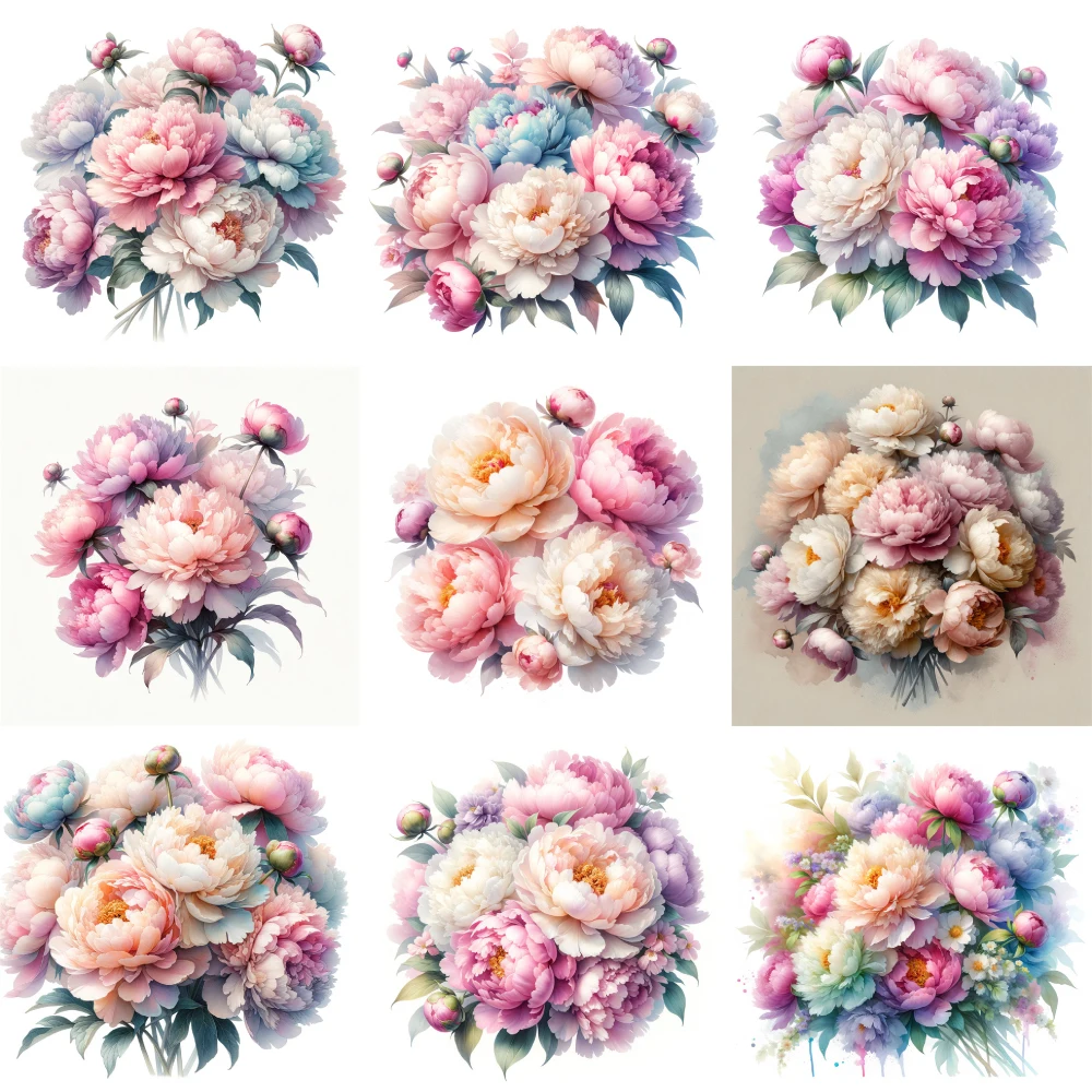 Blumen Pfingstrose gedruckt 11ct Kreuz stich DIY Stickerei Set dmc Fäden Handwerk Hobby handgemachte Handarbeit Zahnseide Nadel Promotionen