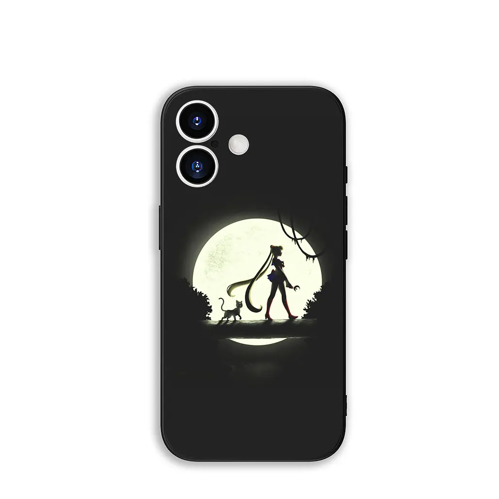 Cat Sailor Moon and Beautiful Girl Design Phone Case Cover