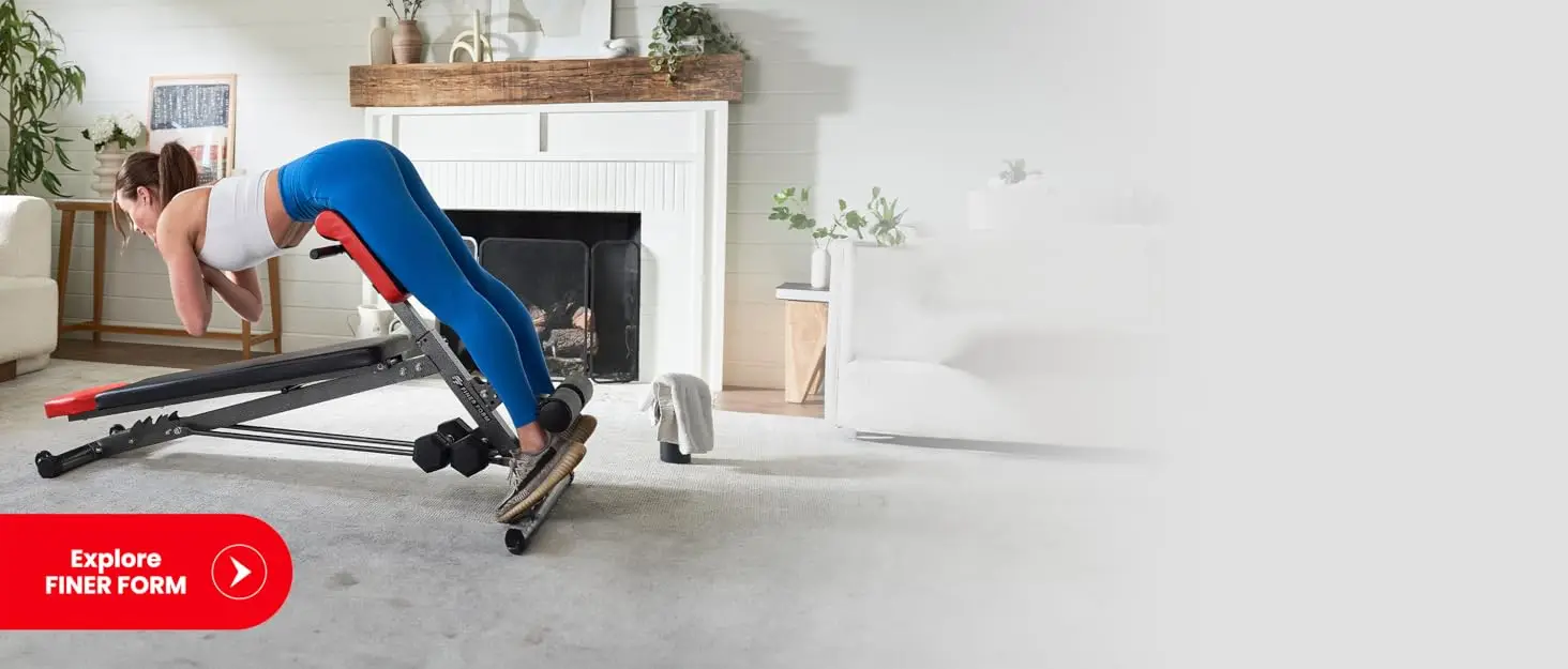 finer form brand story weight bench dumbbells