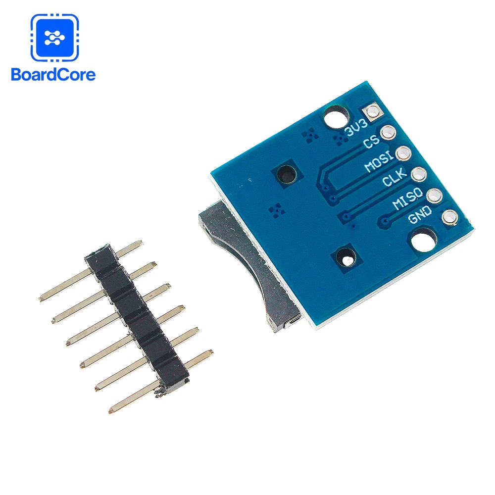 Micro SD Card Module TF Card Reader with Voltage Regulator and Pin Set
