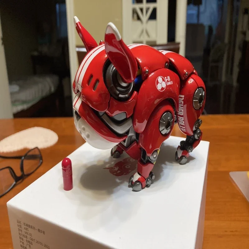 thumbnail image 1 of Perro robot articulado móvil kawaii, bestia mecánica, bulldog, muñeco mecánico, decoración para coche, regalo Fadou, 1 of 4