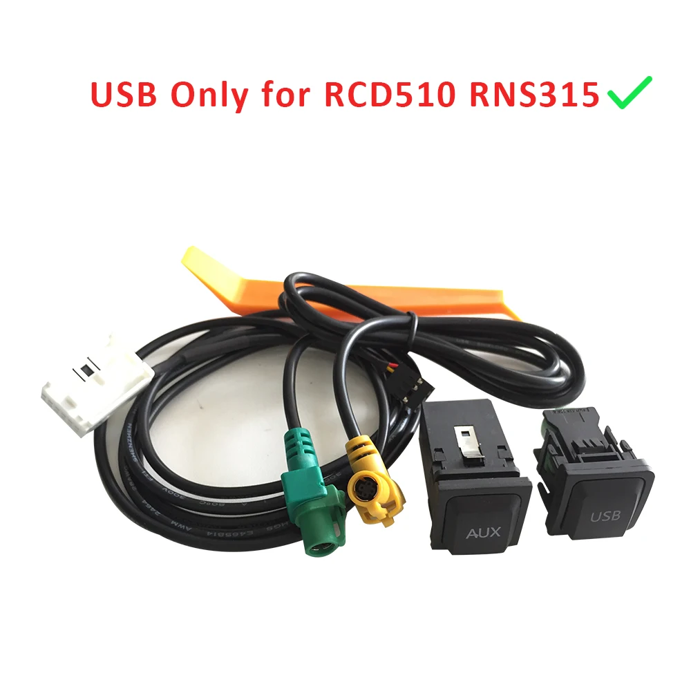 Volkswagen VW USB adapter Cable Socket RCD 510 RNS 315 RCD300 Auto
