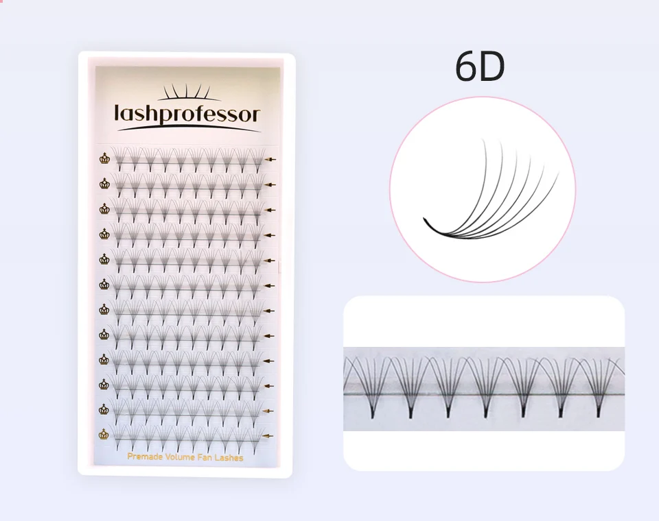 Lashprofessor 320/240/160 Lüfter C D 3D 4D 5D 6D 8D 10D 12D Individuelle Wimpernverlängerung Spitzer dünner Stiel Russische Promade-Volumenfächer – Detail 13