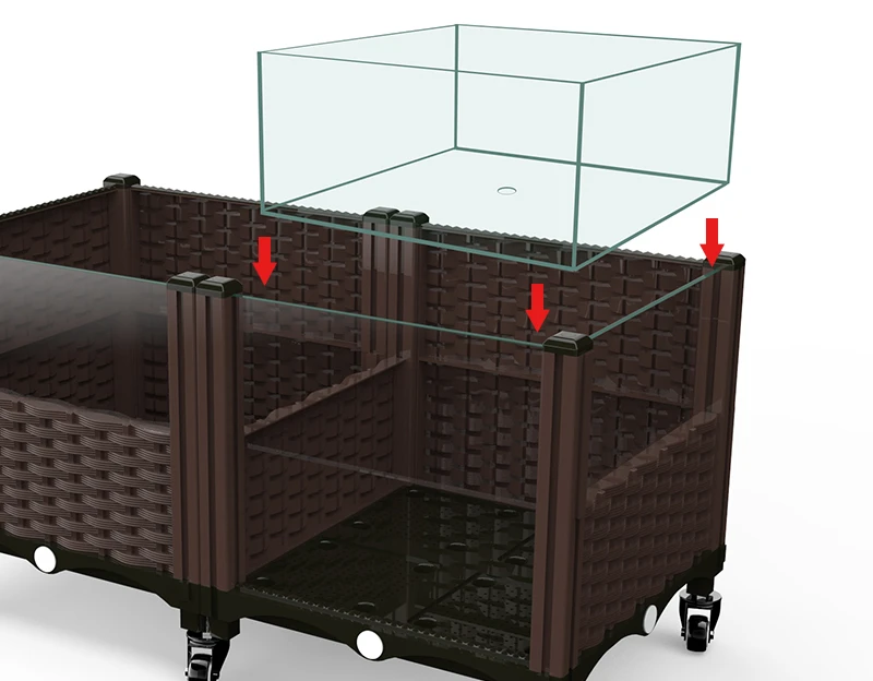 Amphibious breeding tank Water tank Ecological environment Aquaculture Built-in