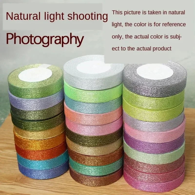 Sparkling Glitter Ribbon – 25 Yards of Elegant Crafting and Wedding Decor Material