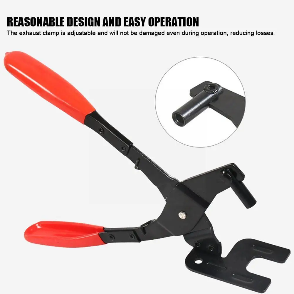 Car Exhaust Hanger Removal Plier Car Exhaust Rubber Plier Puller Gasket Disassembly Rubber Pad Tool Tool Universal Exhaust E5A4