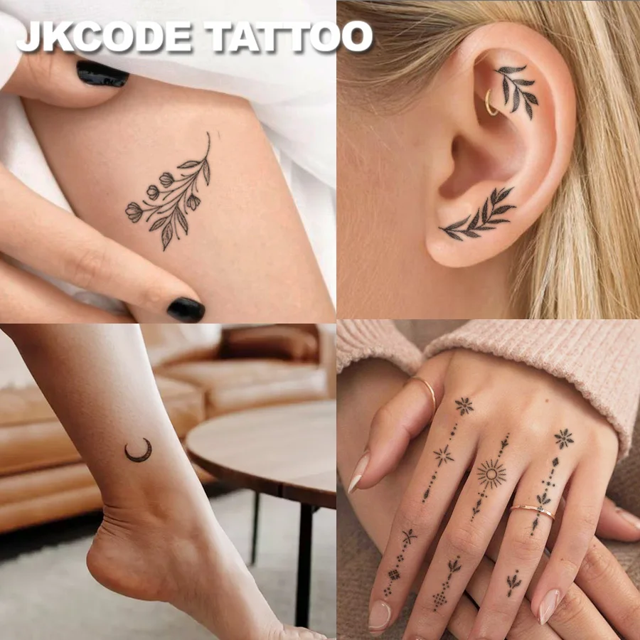 Whimsy Girl Temporary Tattoos – 27-Pack Cute Party Favor Set - Ducky Street, image size:900x900