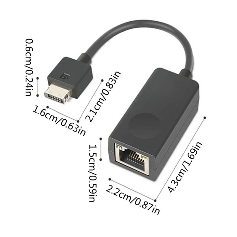 X13 L13 T14 P14S P15S용 RJ45 커넥터 Gen 2 이더넷 확장 어댑터