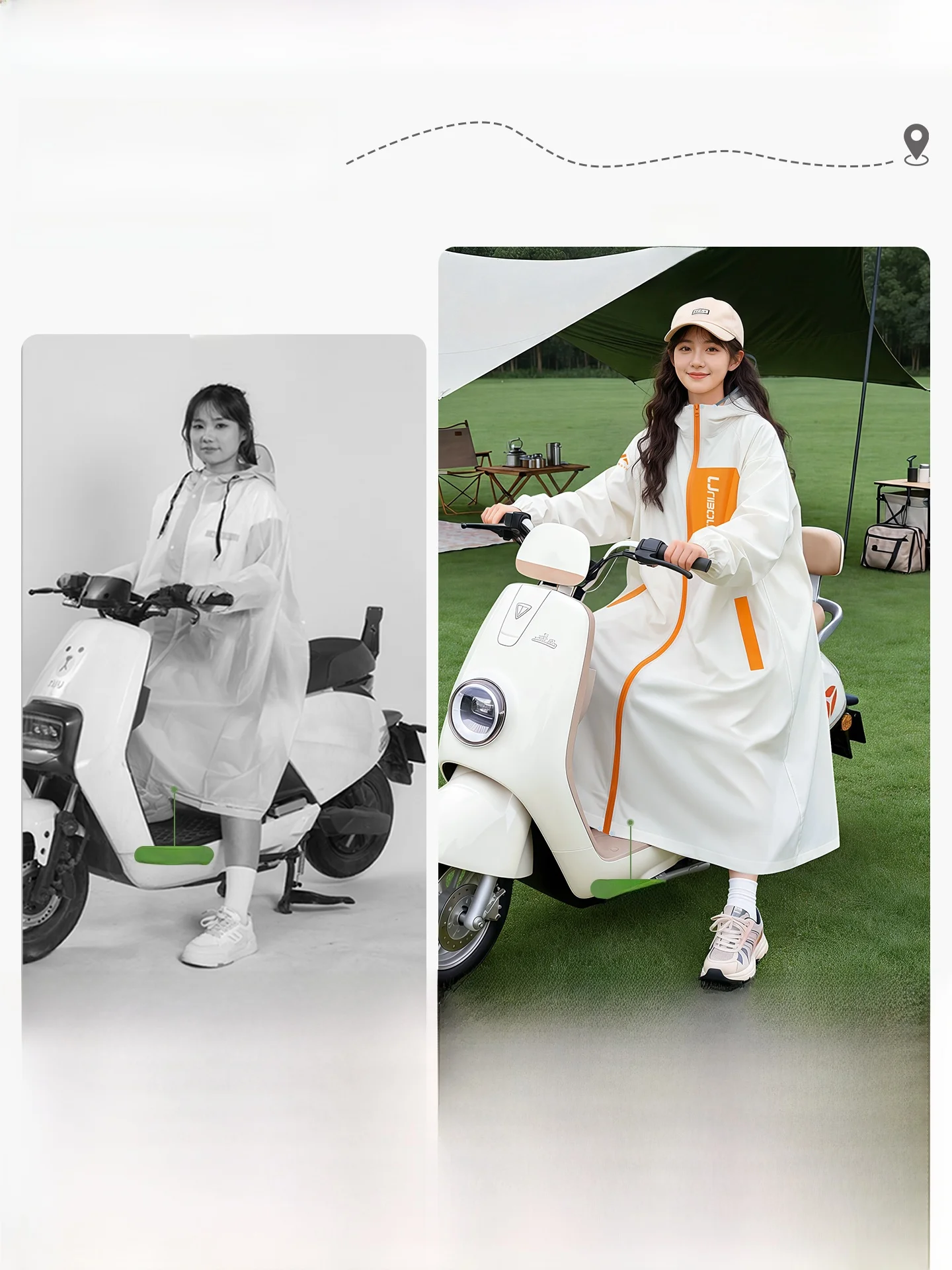 2026년 신상 여성용 롱 레인코트, 전신 방수 아웃도어 의류, 학생용, 성인 사이즈, 두꺼운 원단, 안전 기능 포함