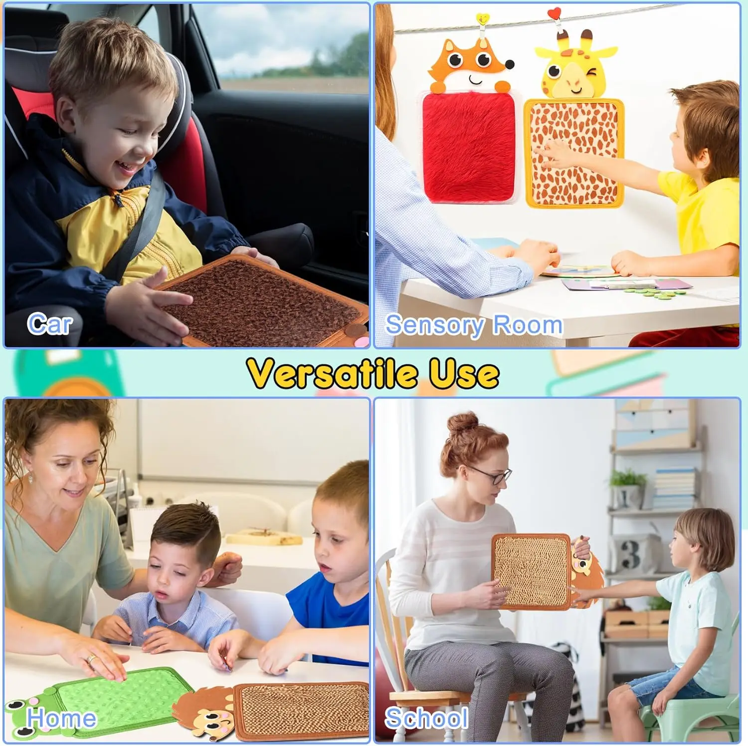 Sensory Tactile Math Developmental Education Toy Montessori Busy Board Life Skills Fine Motor Learning Activities Toys for Kids 4