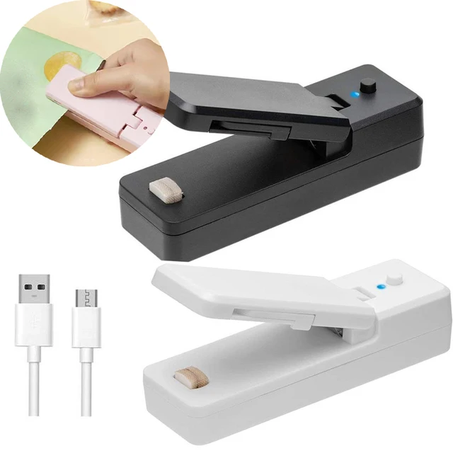 Hőfókoló Usb Újratelepíthető Mini Tömítőgép Tároló Táska Matrica Pecsét Élelmezés Snack Konyhai Ség