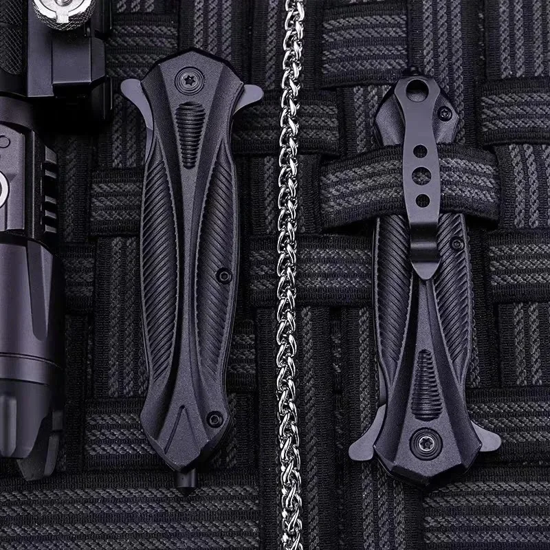 2024 New beautiful outdoor knife, multi-function folding knife, high hardness outdoor portable self-defense knife fruit knife