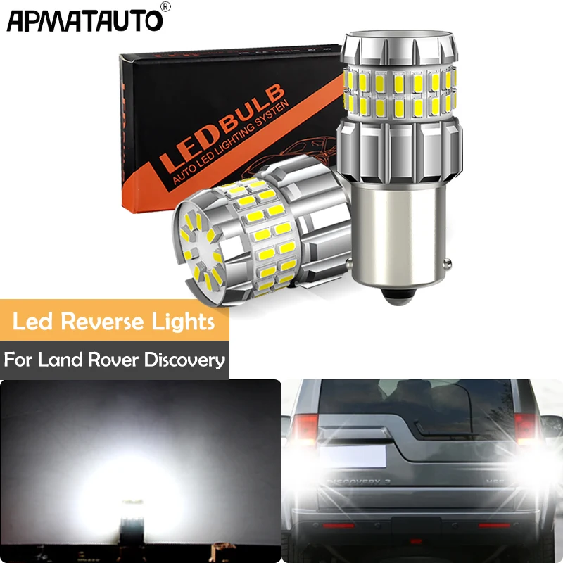 

2 шт., светодиодные лампы заднего хода 60smd P21W BA15S 1156 Canbus для Land Rover Discovery 1995-2004 1996 1997