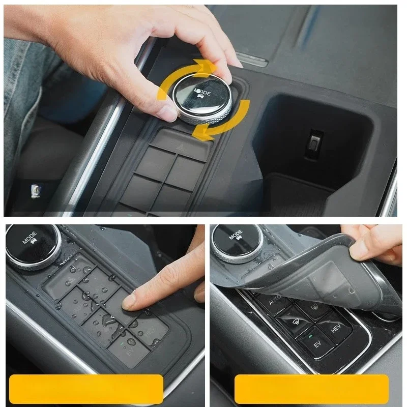 Chery Tiggo 9 Csh 2026 PHEV 자동차 중앙 제어 실리콘 패드 미끄럼 방지 보호 커버 방수 무선 충전기 트레이
