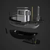 1/18 RC Mini Tugboat Model Kit 3D Printed Mini Coal Tugboat Model DIY Handmade Remote Control Ship Model Toy Collection 5