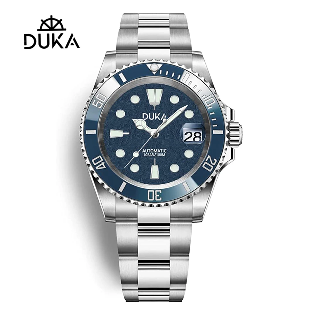 日本製・綿100% DUKA Stainless Steel Men Automatic Watches Fashion