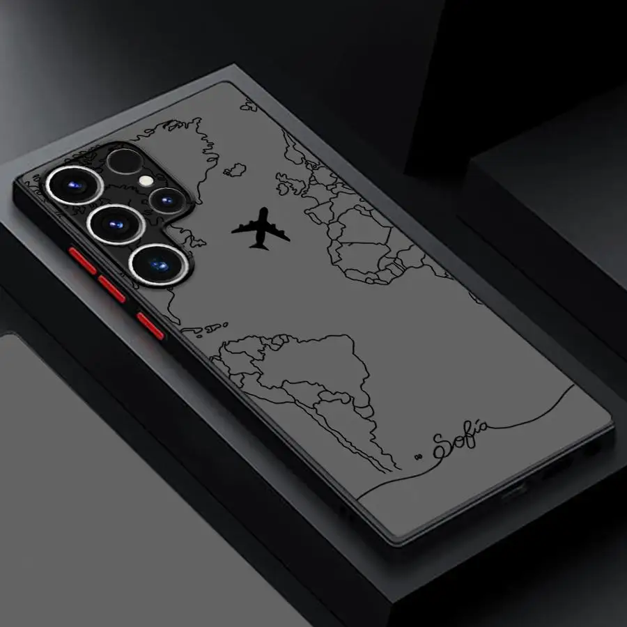 Topographic Line Airplane Design Phone Cover Case
