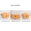 1 Pcs  S / M / L Wooden Jewelry Storage Box Pine Rectangular Flip Solid Wood Gift Box Handmade Craft Case Home Storage Tools 5