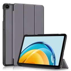 Premium Folding PU Leather Stand Protective Shell for Tablets - Smart Case, 10.4 Inch (GRAY)