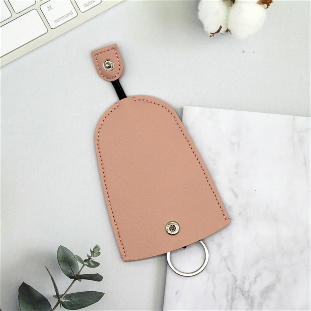 Elegant PU Leather Key Organizer & Pouch with Keychain