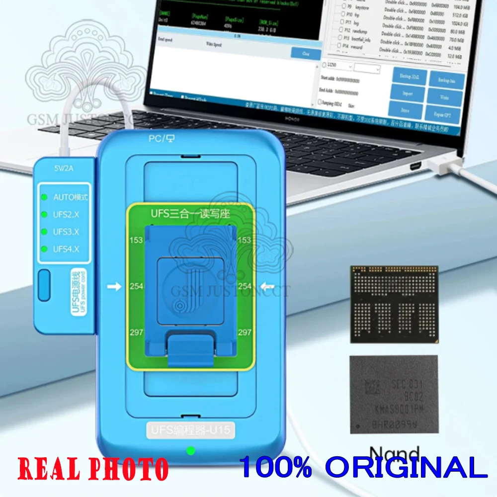 

JCID JC-UFS Programmer U15 для Android, автоматическая адаптация, UFS2.X, 3.X, 4.X, чтение Nand Flash, запись, Наборы инструментов для ремонта, новый