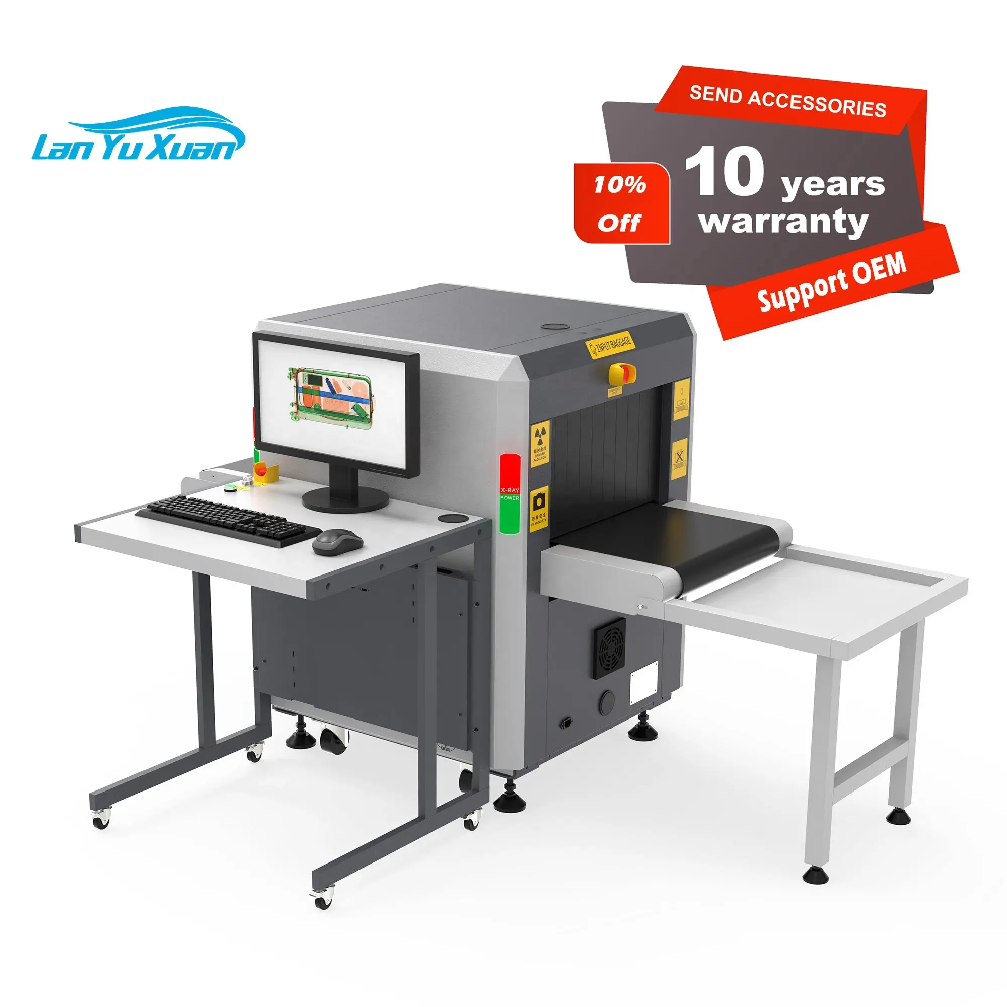 Portable Airport XRay Baggage Luggage Scanner Mini Waterproof Xray