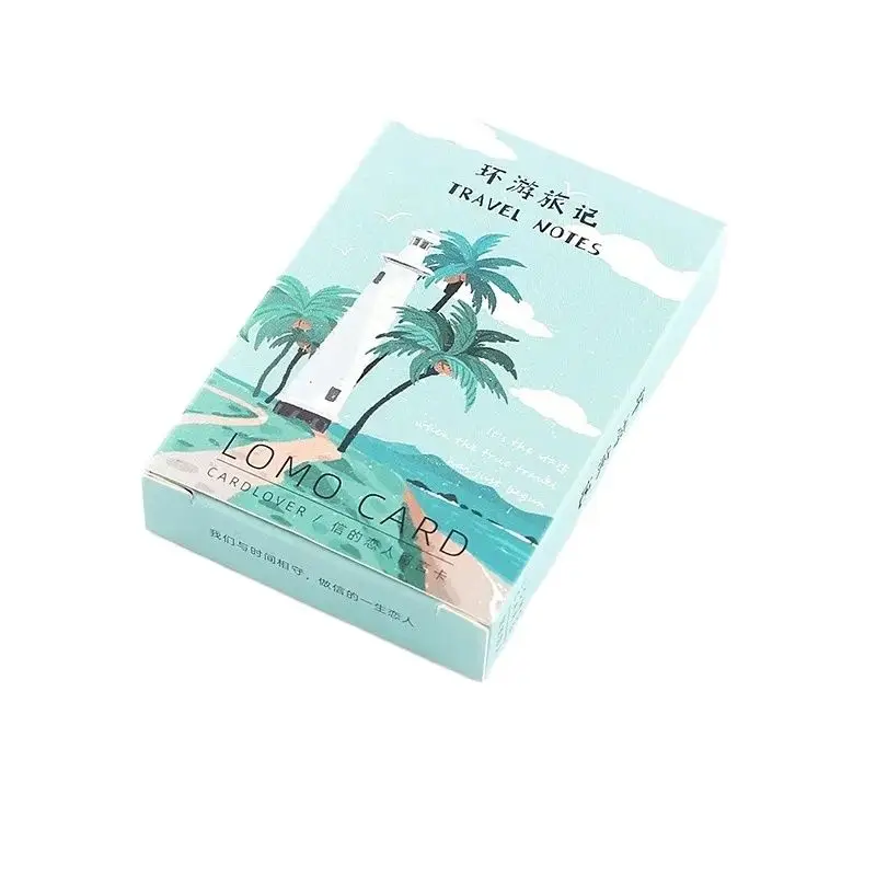 28 Sheets/Set Rainbow Travel Around Series Lomo Card/Greeting Card/Wish Card/Christmas And New Year Gifts