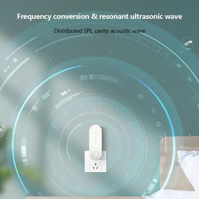 Ultrahangos Szúnyogtaszító Elektronikus Rovarriasztó Legyek Egér Eu/Us Plug Dropship - Image 4