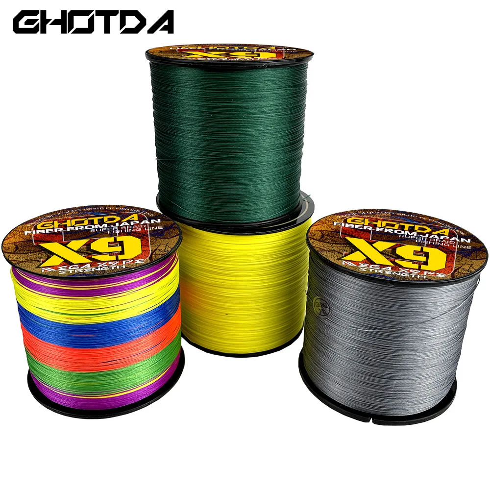 9Strands Superior Quality Braided Fishing Line Length 0.14mm-0.55