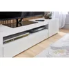 TV Console, Television Stands 78" Long White 70 Inch TV Stand with LED Lights, 3 Storage Cabinets Soundbar Shelf 90 Inch TVs 2