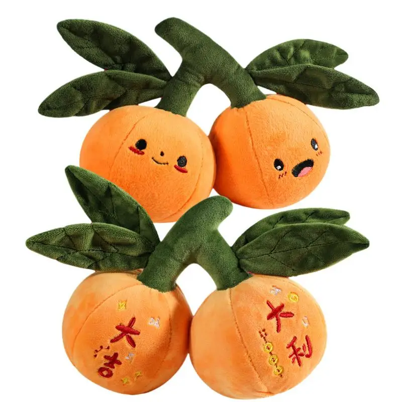 

Orange Plush Toys Creative Fruit Doll Orange Stuffed Animal Toy Multifunctional 2024 Chinese Fruit Mascot Doll Ornaments supply
