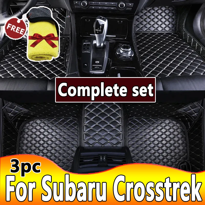 

Car Mats For Subaru XV Crosstrek GP 2013~2017 Leather Floor Mat Carpets Rugs Protective Pad Interior Parts Car Accessories 2014