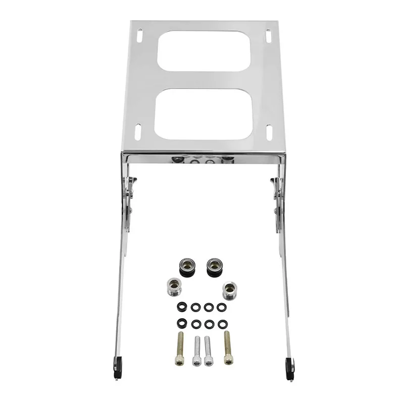 Motorcycle Two Up Mounting Rack For Harley Tour Pak Softail Deluxe FLDE-Heritage Classic FLHC FLHCS -