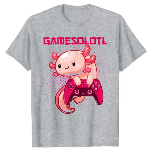 Gamer Axolotl-Lover Cute Axolotl Gaming Video Game Gifts T-Shirt